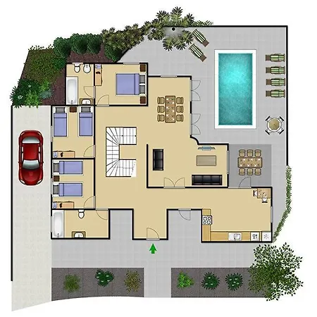 In Puerto Del Carmen Sleeps 10 With Pool Air Con And Wifi Пуерто-дель-Кармен
